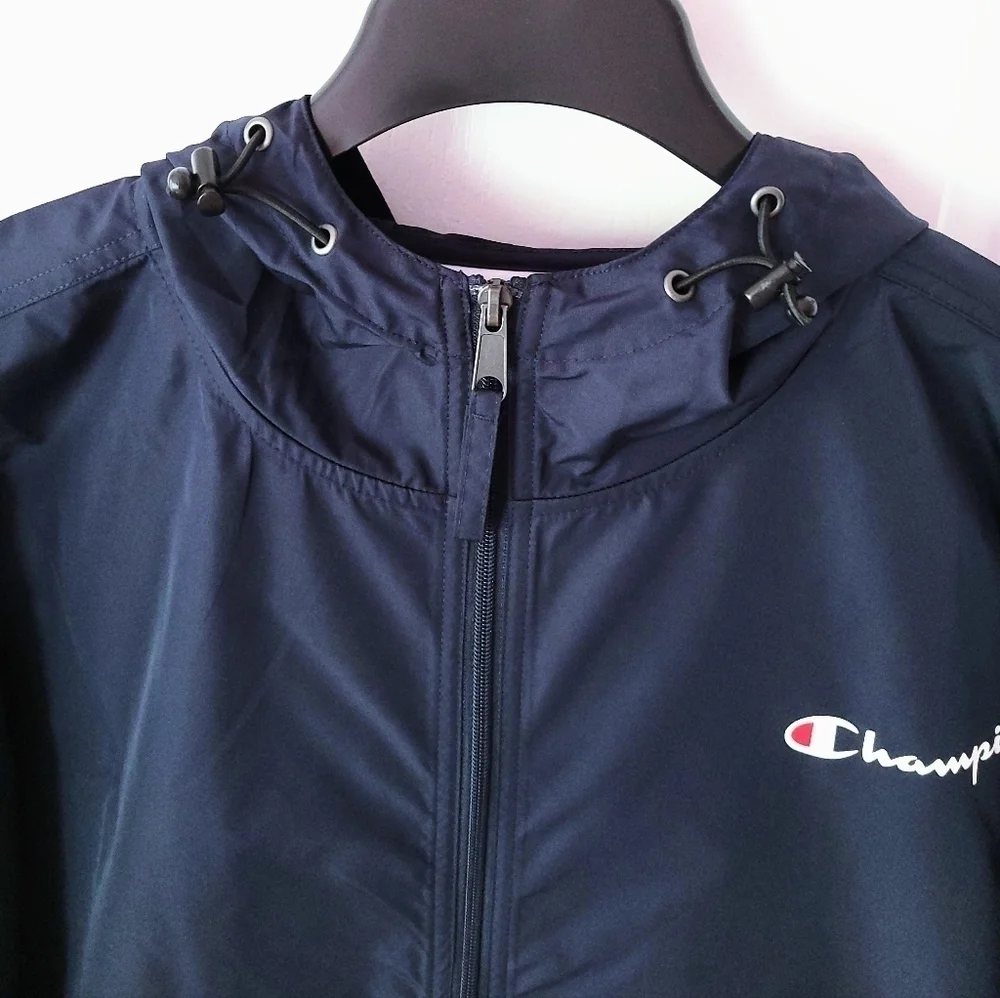Men's Champion Packable Stadium Jacket Navy XXL - Picture 4 of 8